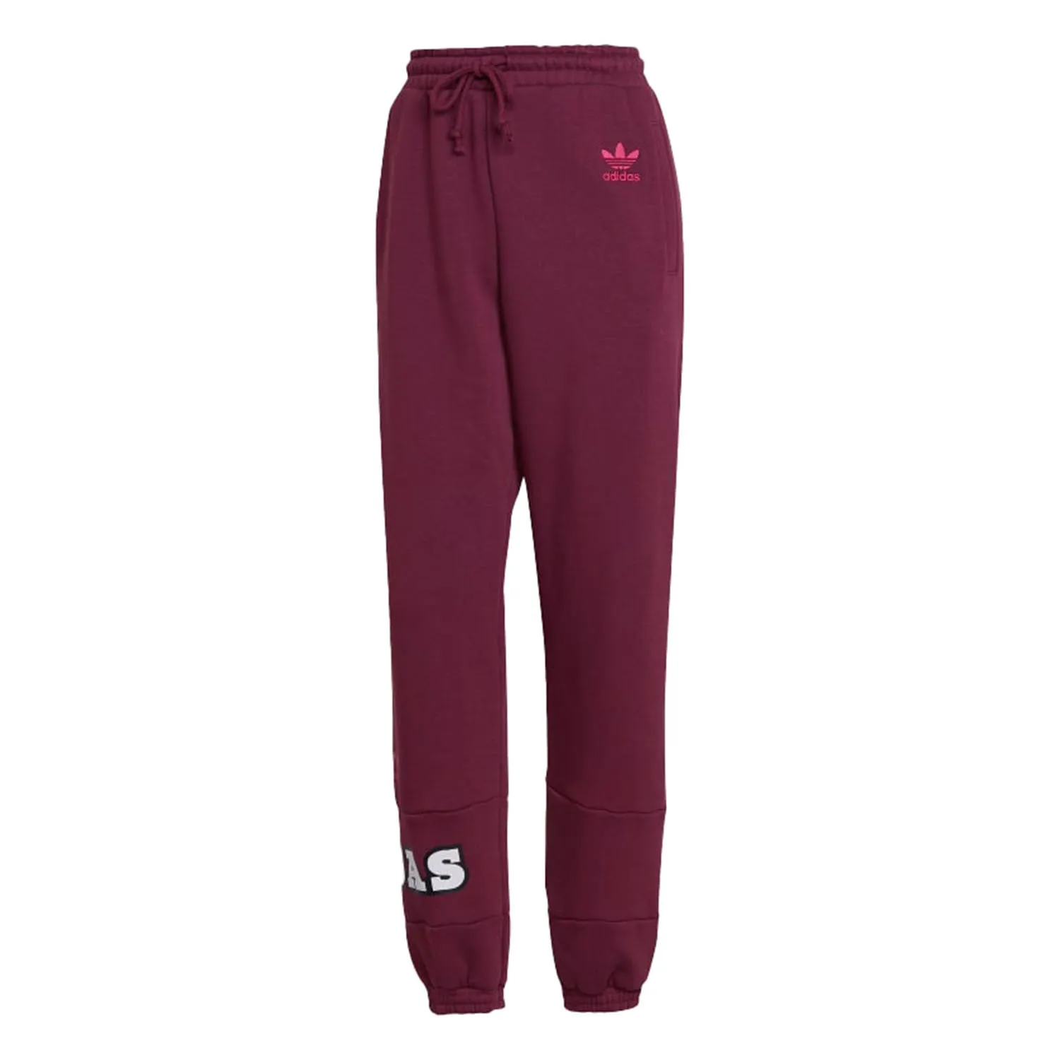 Adidas Logo Play Cuff Women's Pants Victory Crimson