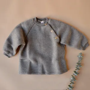 Baby Wool Fleece Raglan Jumper - Walnut (0-4y) *Returning 2025