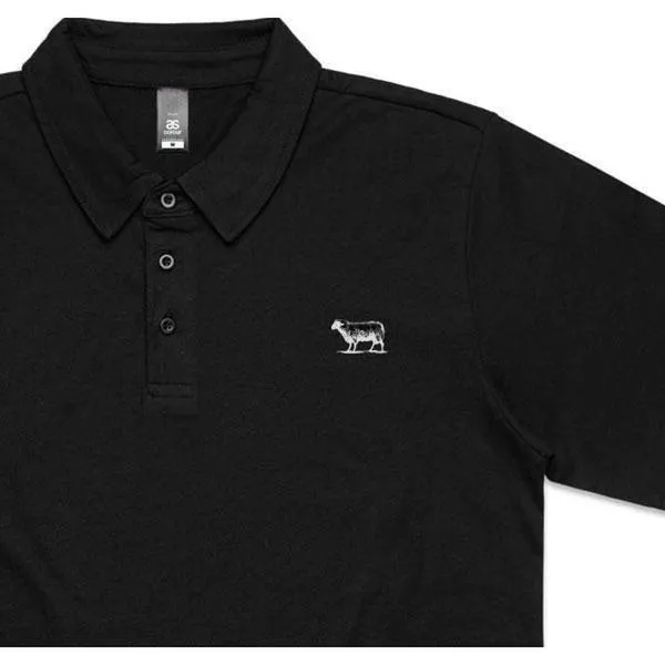 Black Sheep Vintage Polo Shirt Black