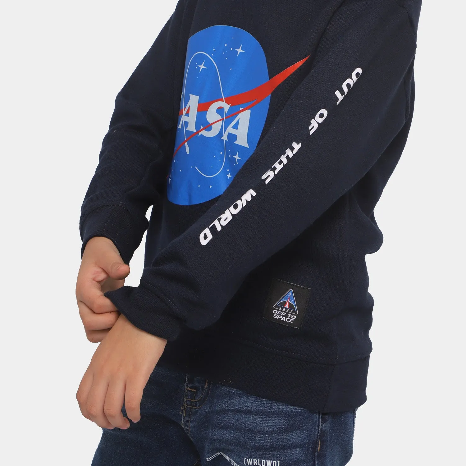 Boys Sweatshirt Nasa - Navy Blue