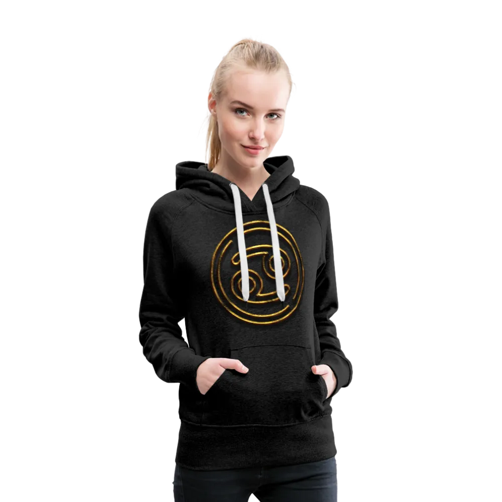 Cancer 3D Gold Women’s Premium Hoodie