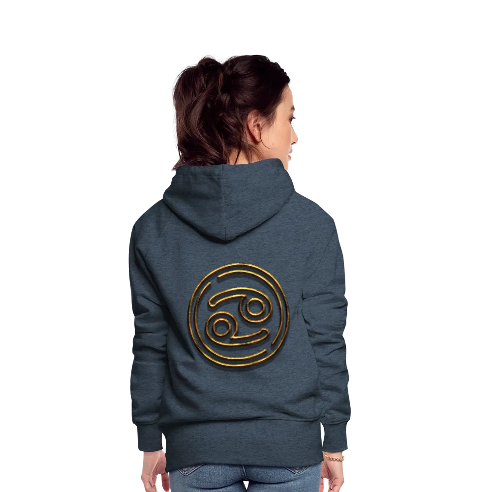 Cancer 3D Gold Women’s Premium Hoodie