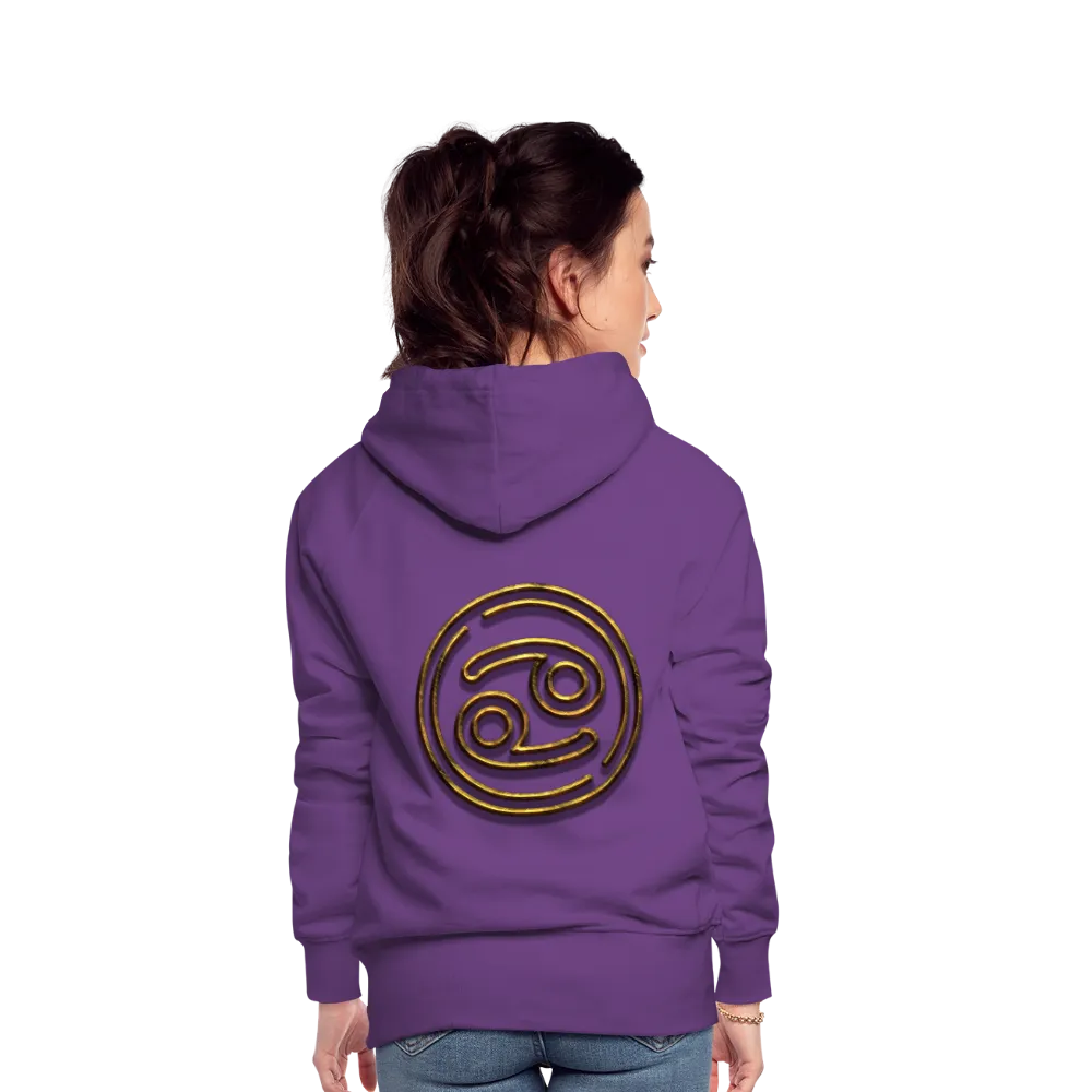 Cancer 3D Gold Women’s Premium Hoodie