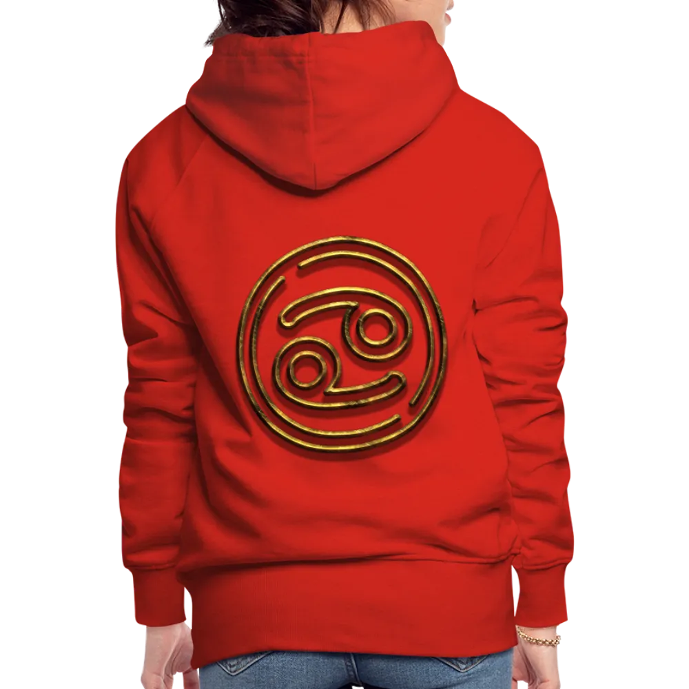 Cancer 3D Gold Women’s Premium Hoodie