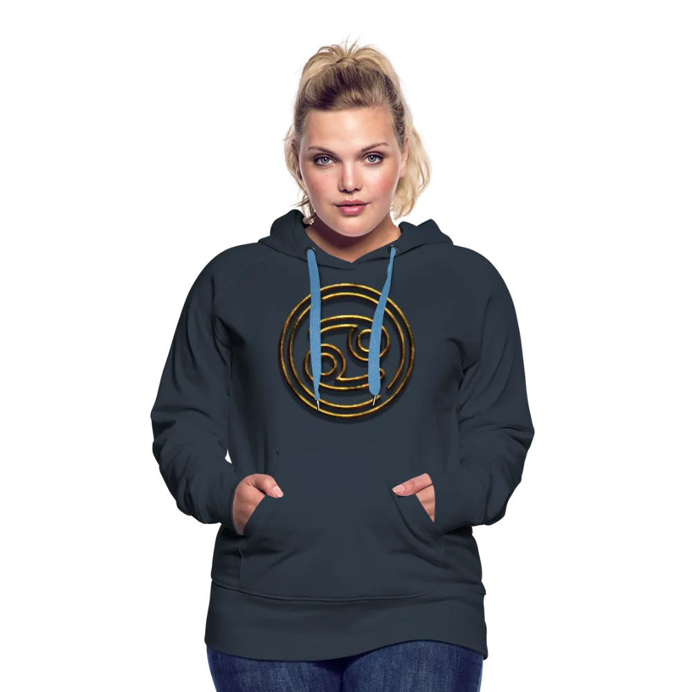 Cancer 3D Gold Women’s Premium Hoodie