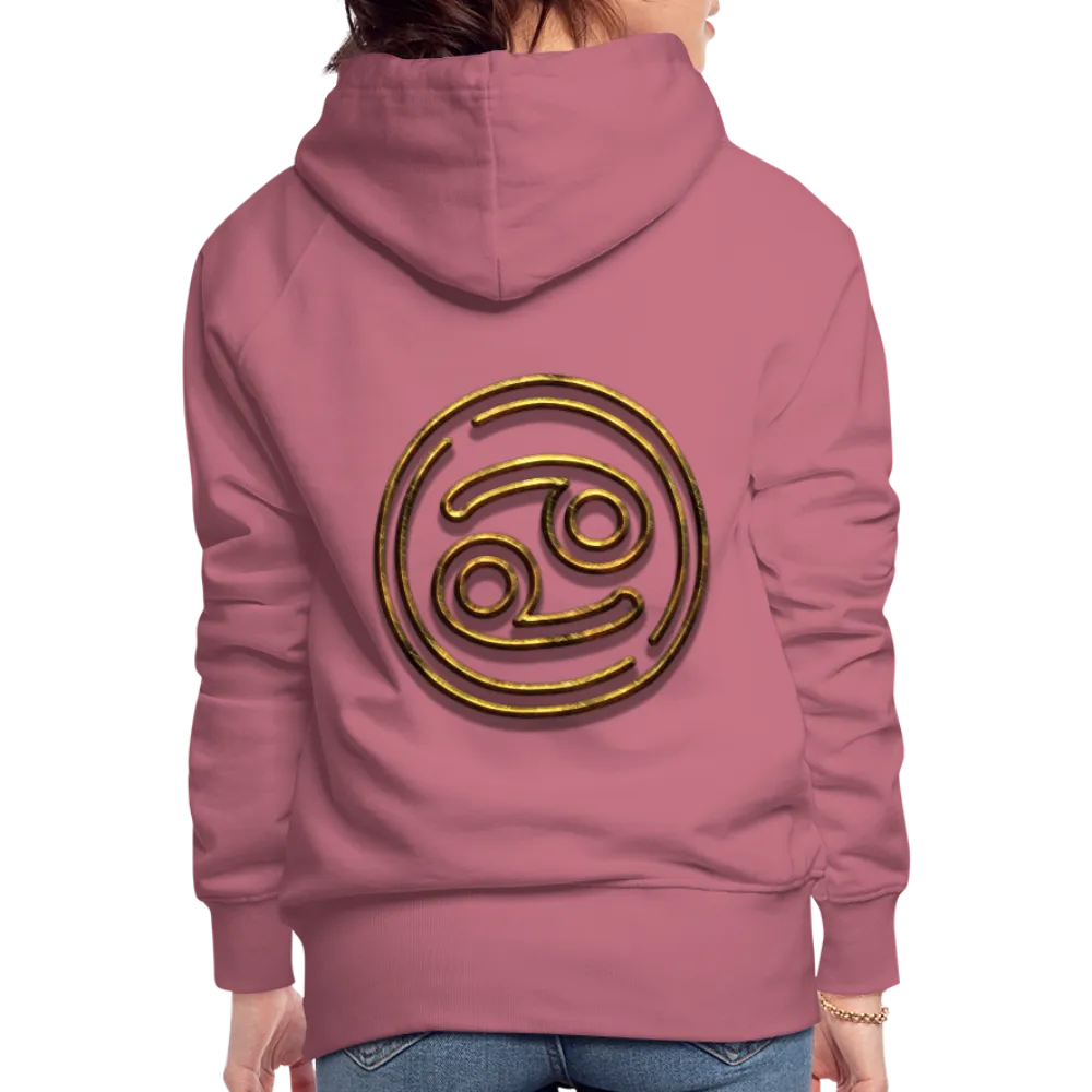 Cancer 3D Gold Women’s Premium Hoodie