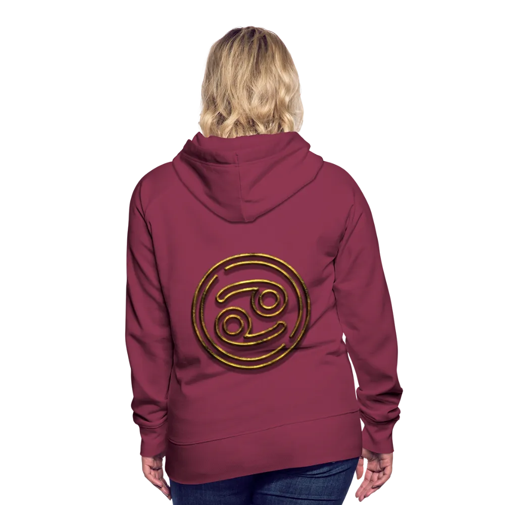 Cancer 3D Gold Women’s Premium Hoodie