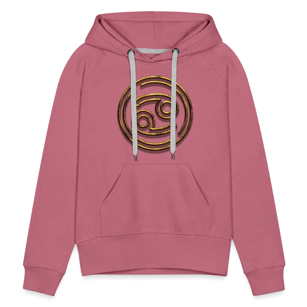 Cancer 3D Gold Women’s Premium Hoodie