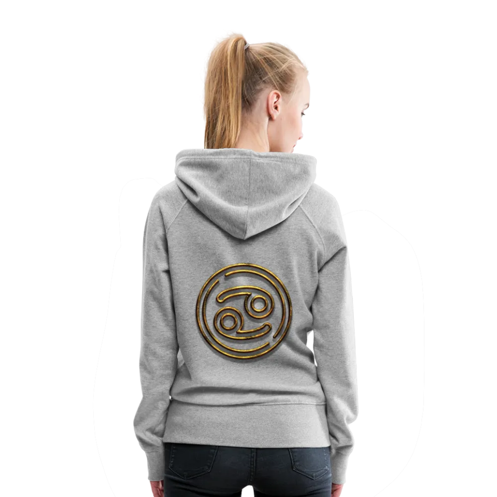 Cancer 3D Gold Women’s Premium Hoodie