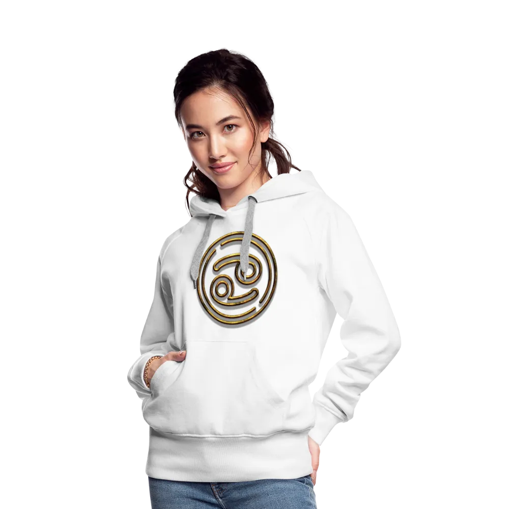 Cancer 3D Gold Women’s Premium Hoodie