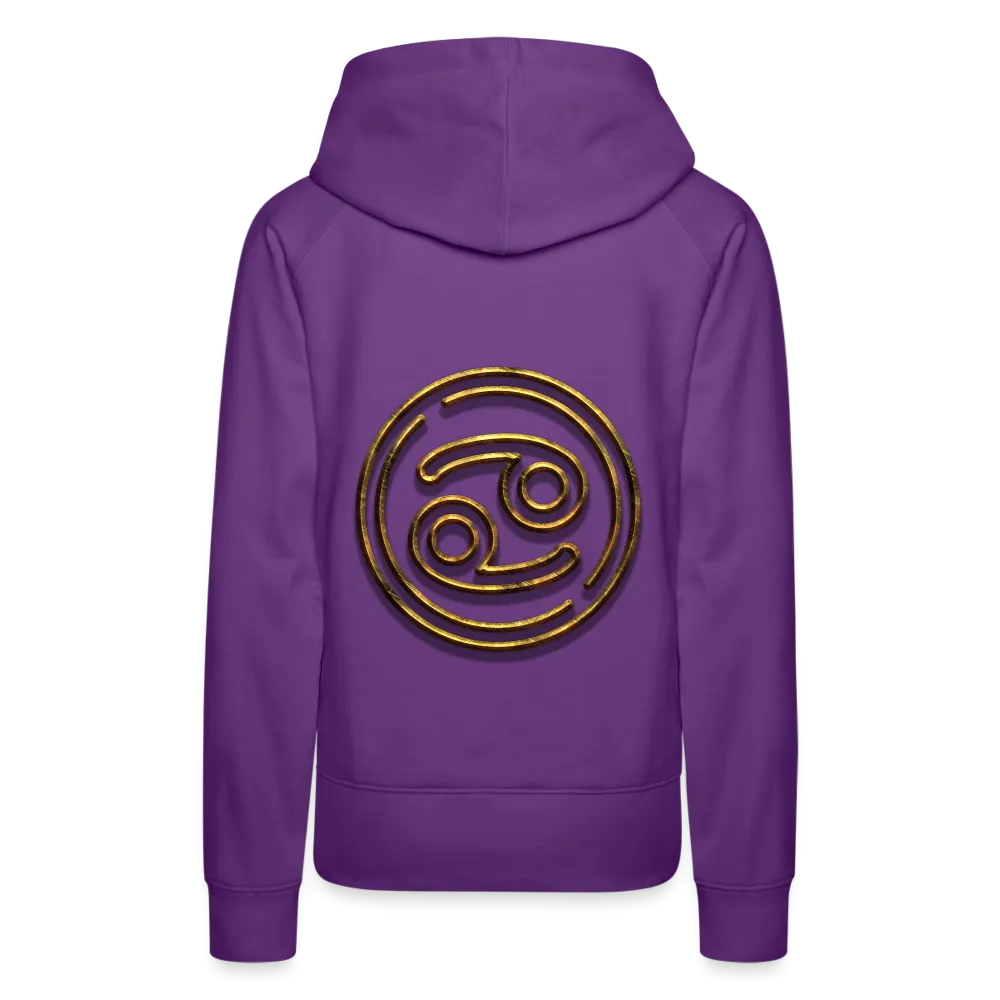 Cancer 3D Gold Women’s Premium Hoodie