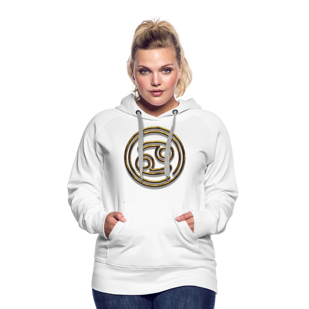 Cancer 3D Gold Women’s Premium Hoodie