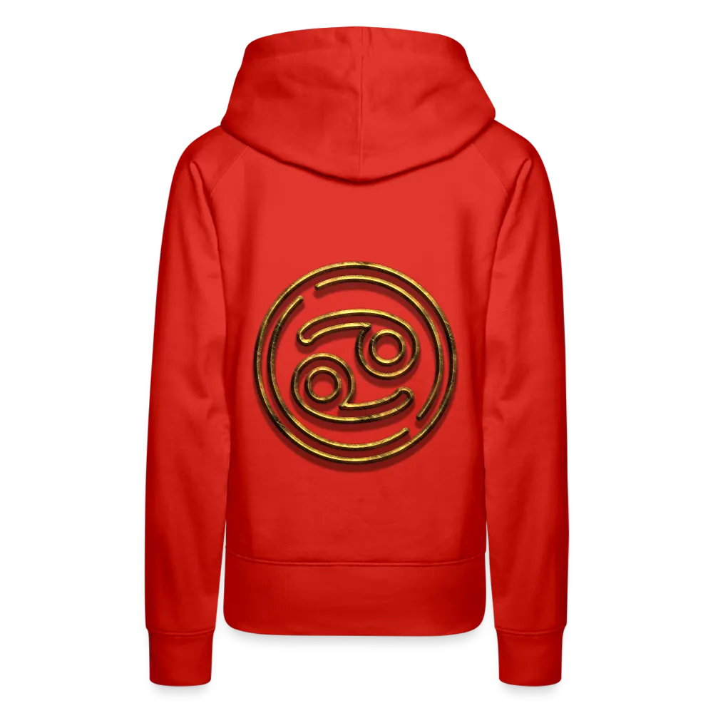 Cancer 3D Gold Women’s Premium Hoodie