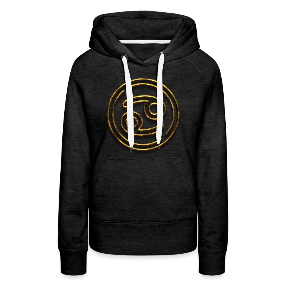 Cancer 3D Gold Women’s Premium Hoodie