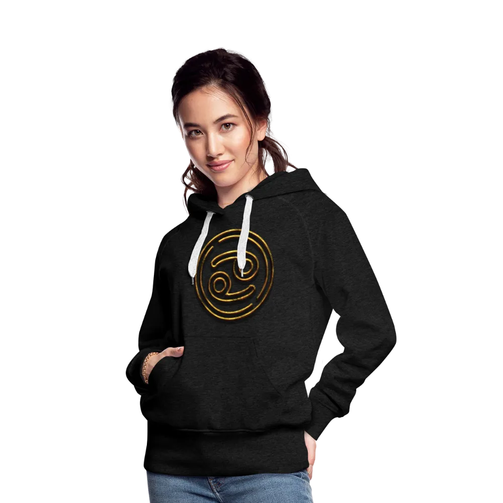 Cancer 3D Gold Women’s Premium Hoodie