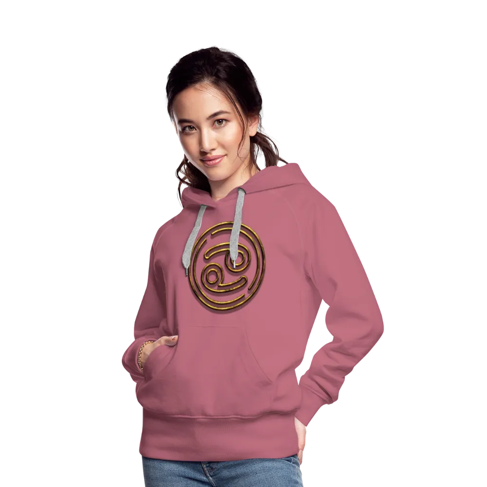 Cancer 3D Gold Women’s Premium Hoodie