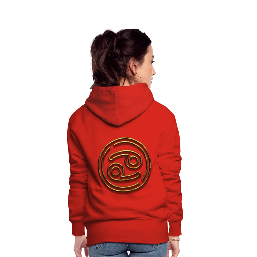 Cancer 3D Gold Women’s Premium Hoodie