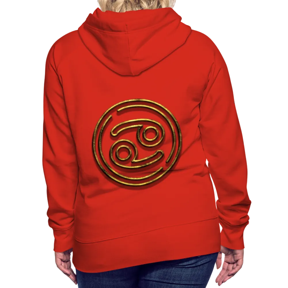 Cancer 3D Gold Women’s Premium Hoodie