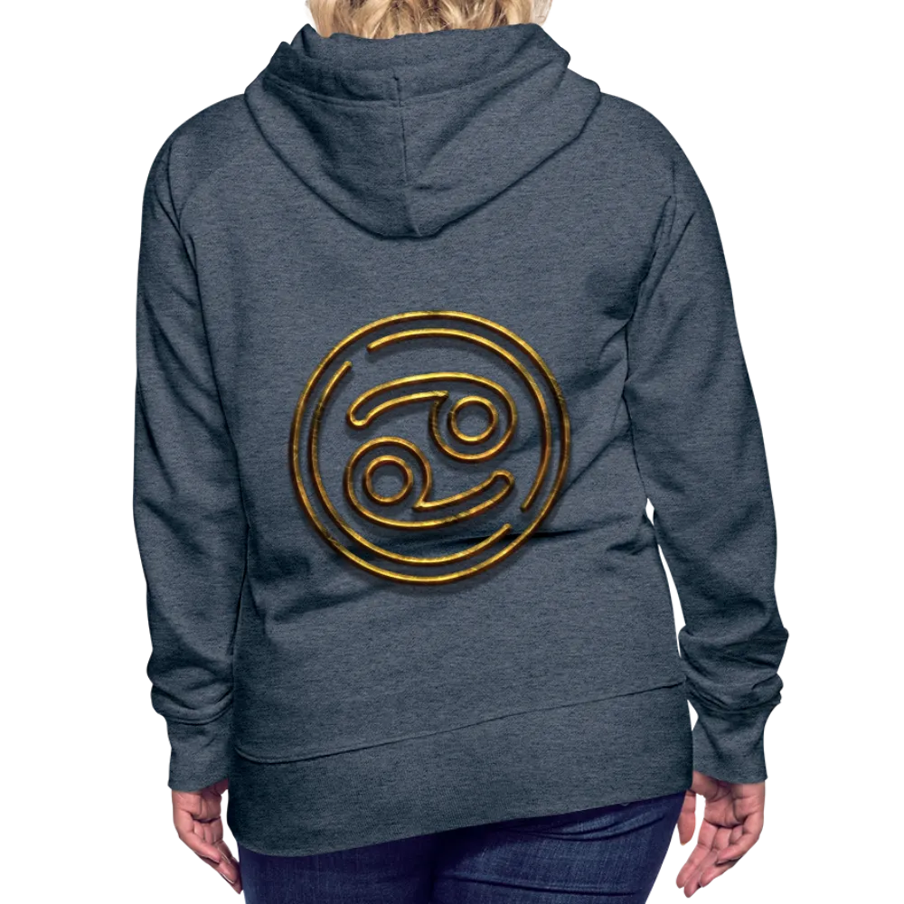 Cancer 3D Gold Women’s Premium Hoodie