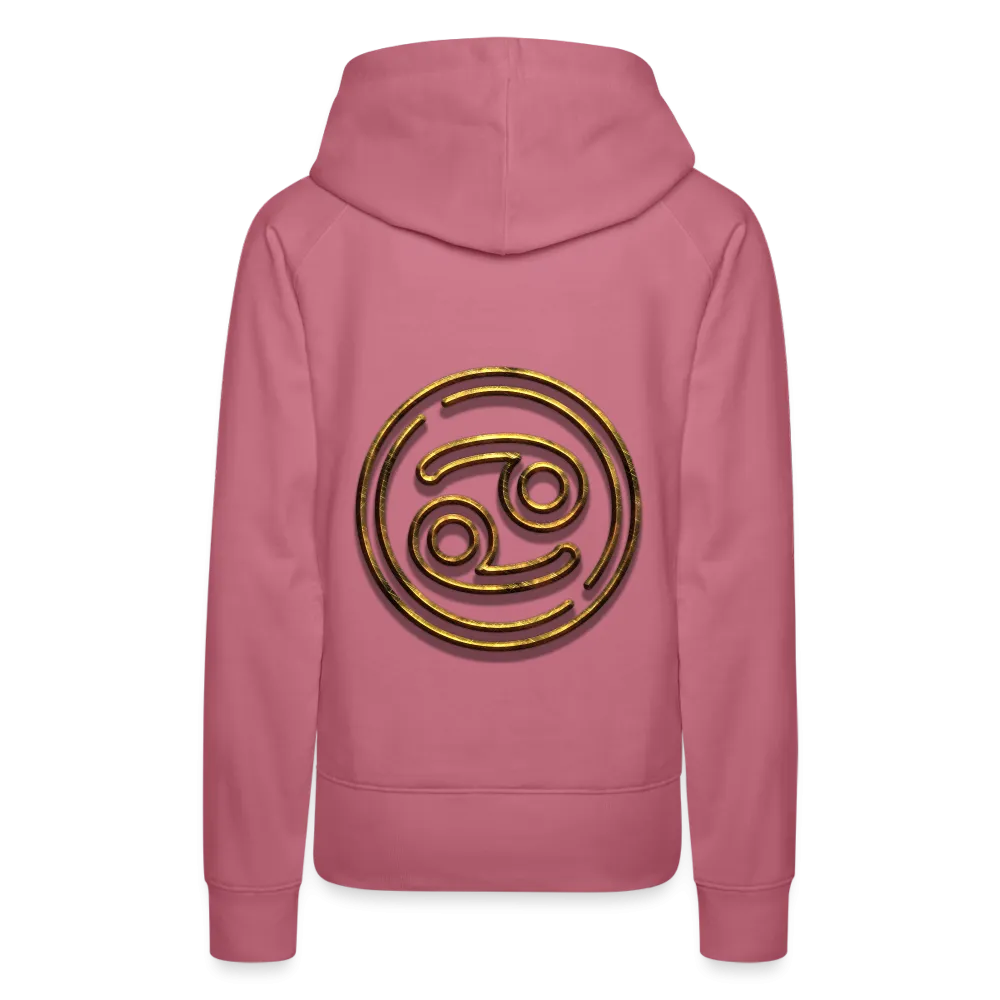 Cancer 3D Gold Women’s Premium Hoodie