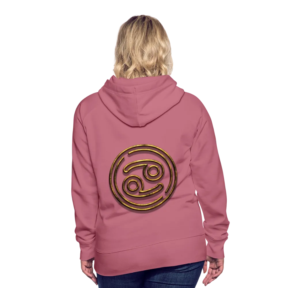 Cancer 3D Gold Women’s Premium Hoodie