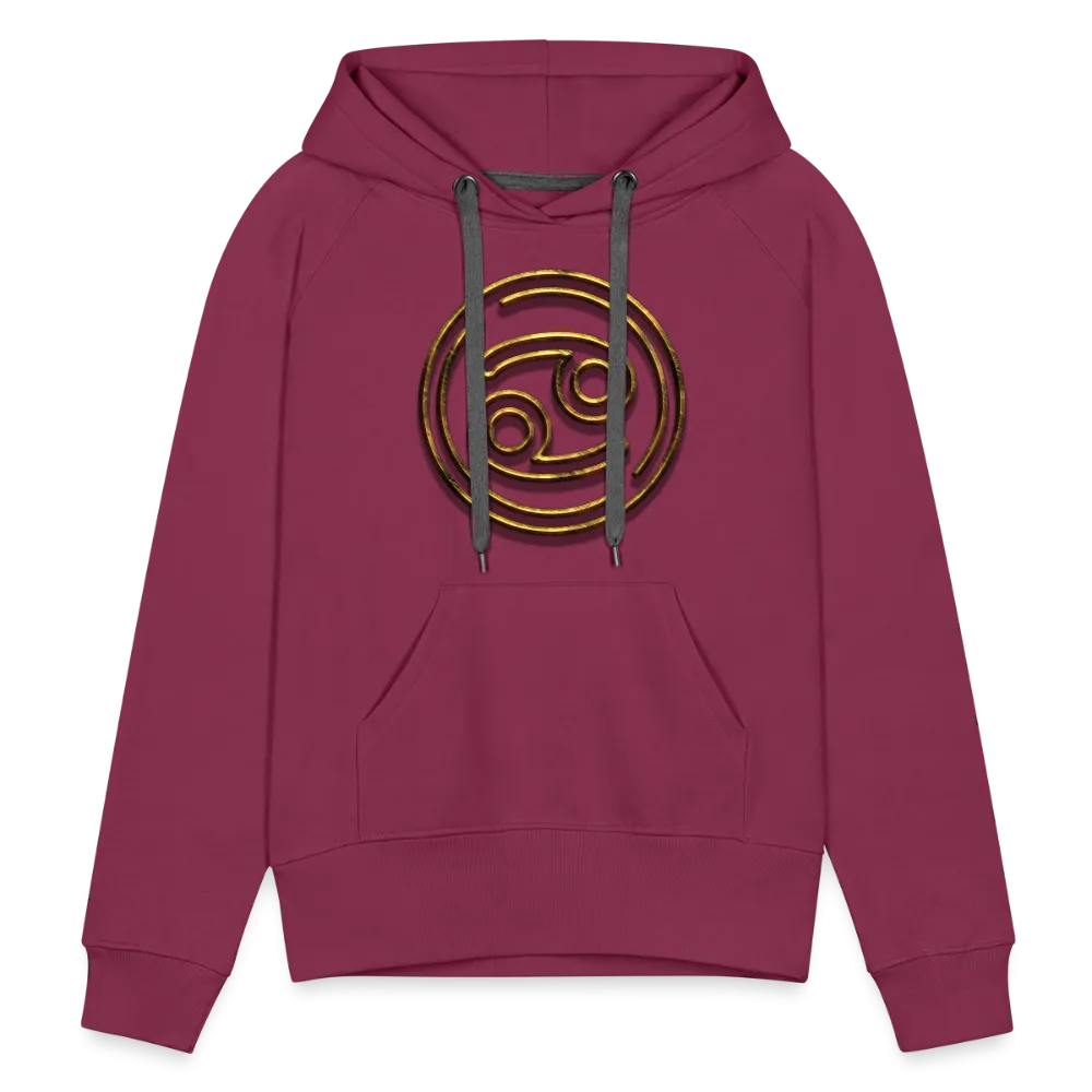 Cancer 3D Gold Women’s Premium Hoodie