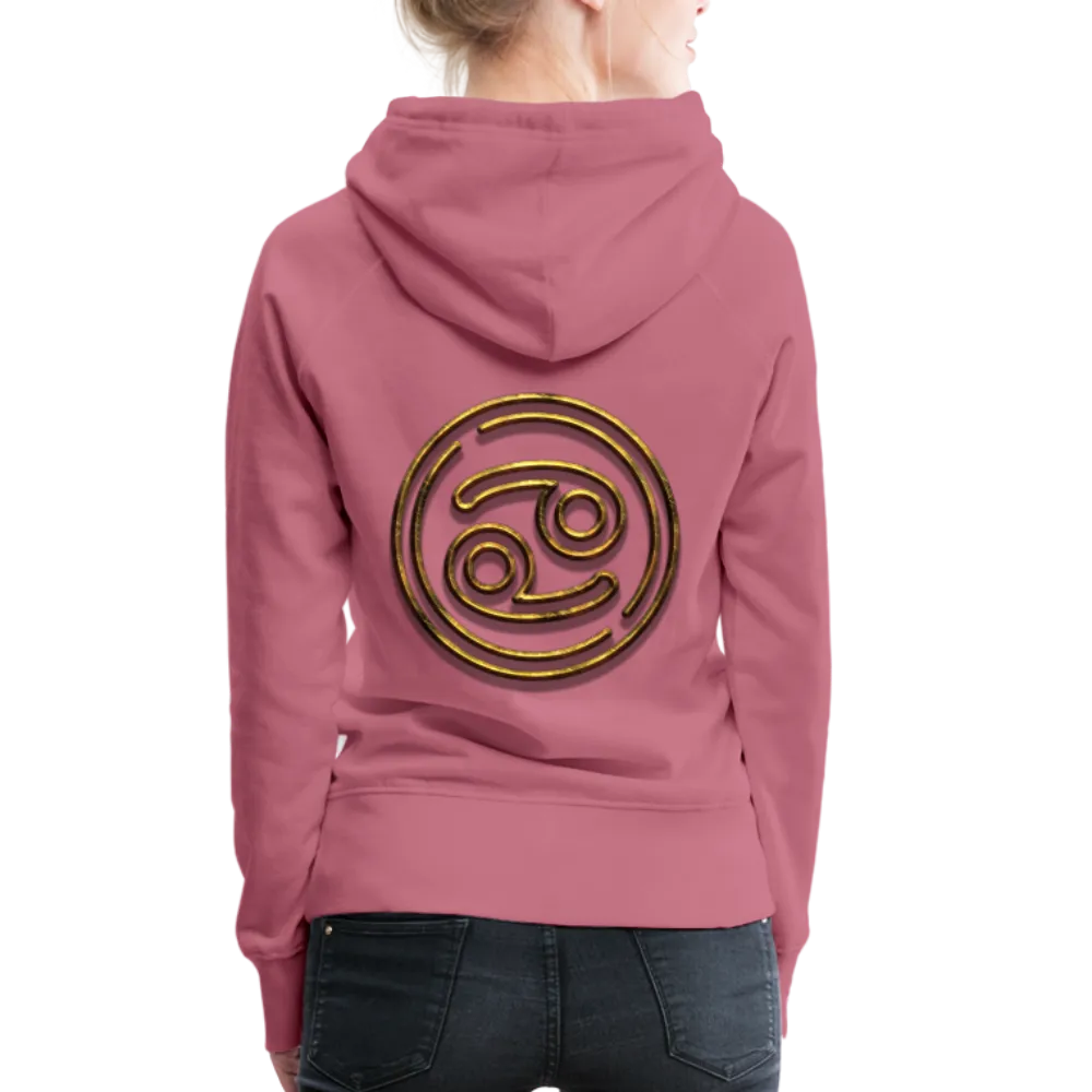 Cancer 3D Gold Women’s Premium Hoodie