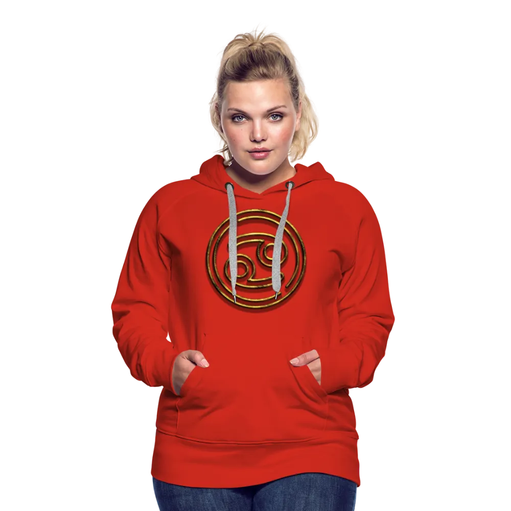 Cancer 3D Gold Women’s Premium Hoodie