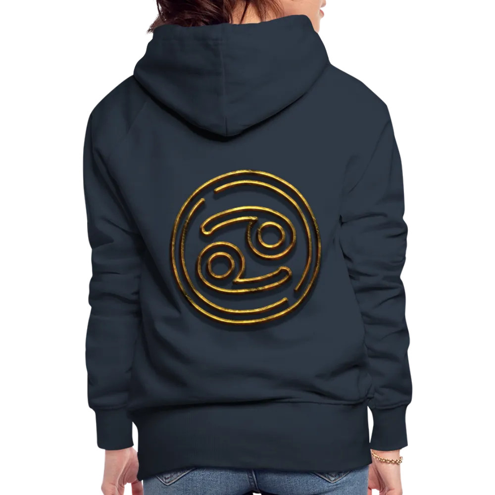 Cancer 3D Gold Women’s Premium Hoodie