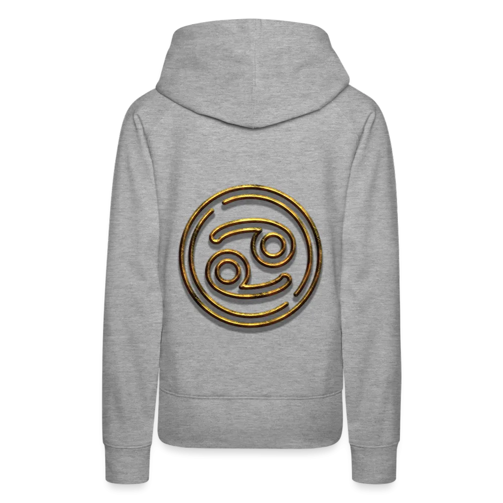 Cancer 3D Gold Women’s Premium Hoodie