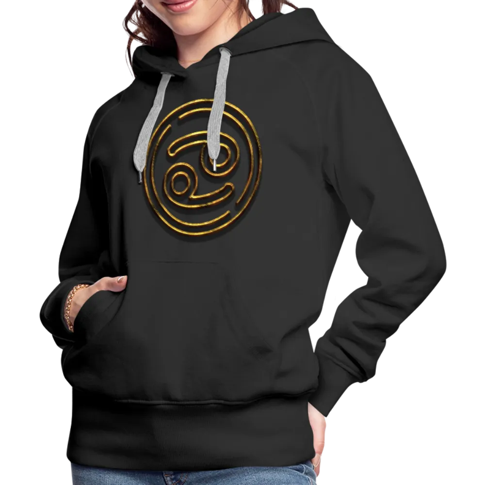 Cancer 3D Gold Women’s Premium Hoodie