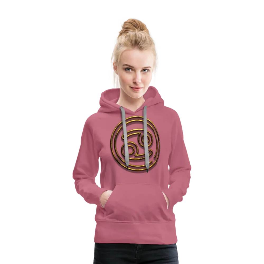 Cancer 3D Gold Women’s Premium Hoodie