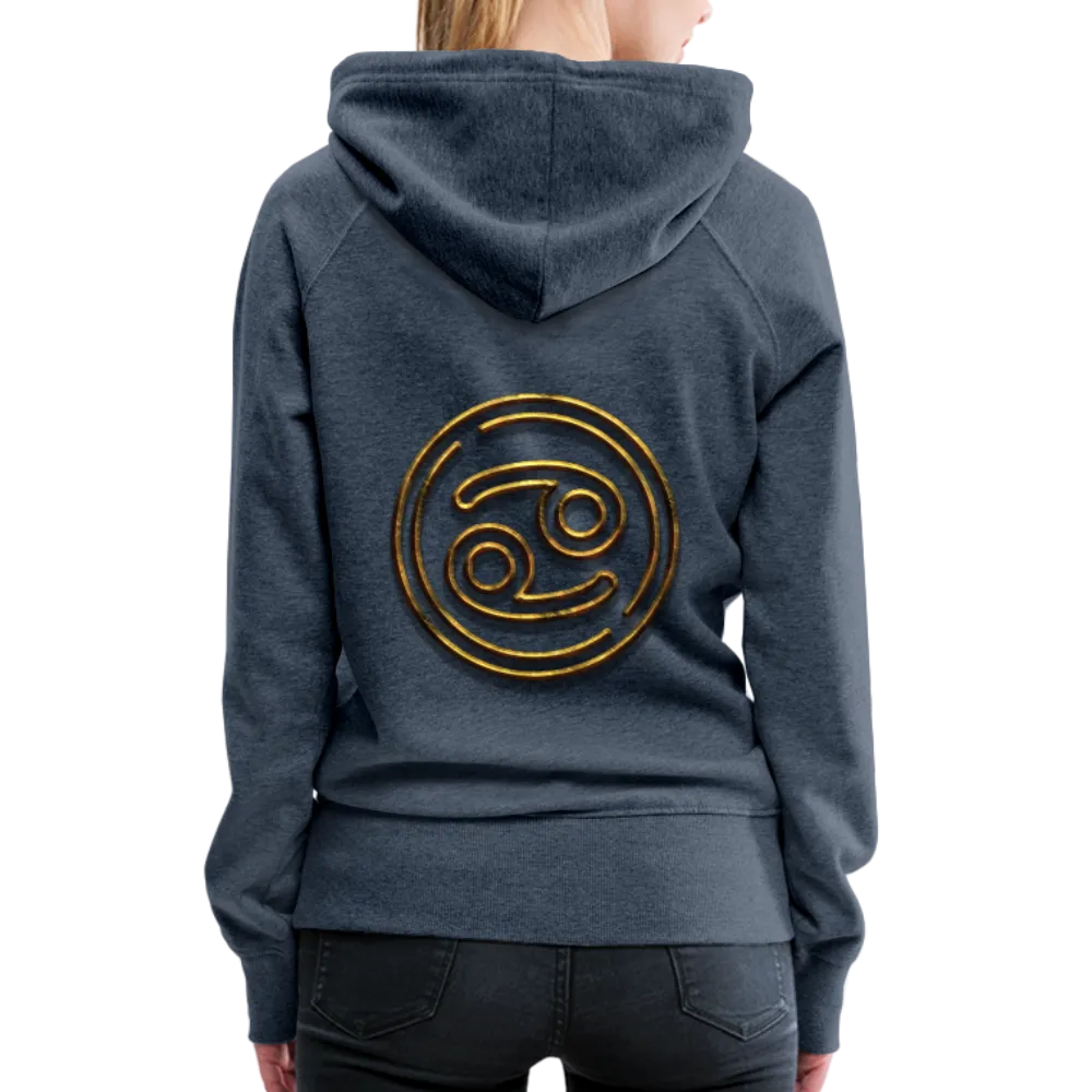 Cancer 3D Gold Women’s Premium Hoodie