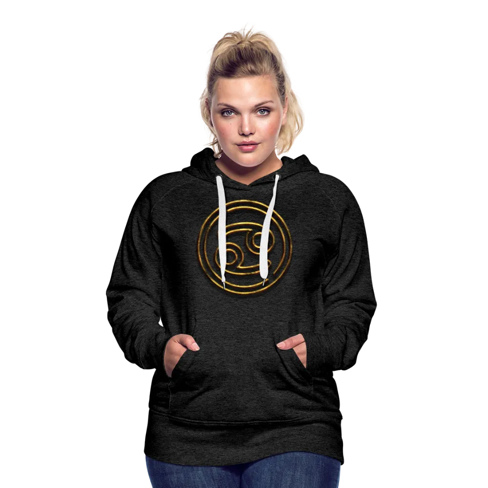 Cancer 3D Gold Women’s Premium Hoodie