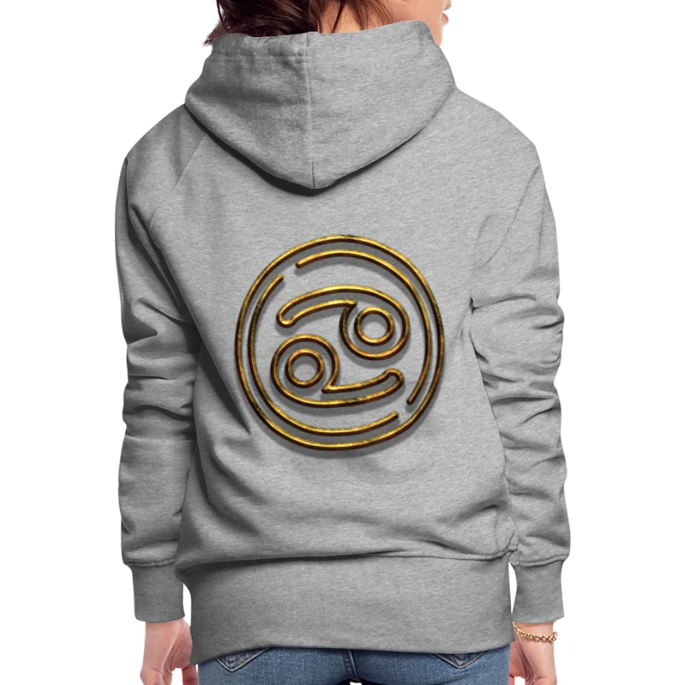 Cancer 3D Gold Women’s Premium Hoodie