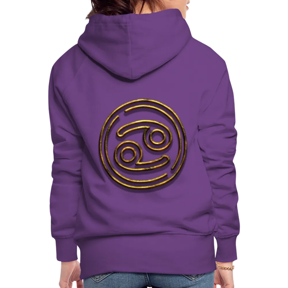 Cancer 3D Gold Women’s Premium Hoodie