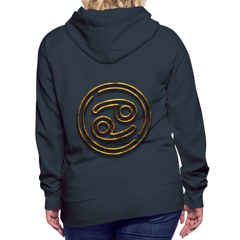 Cancer 3D Gold Women’s Premium Hoodie