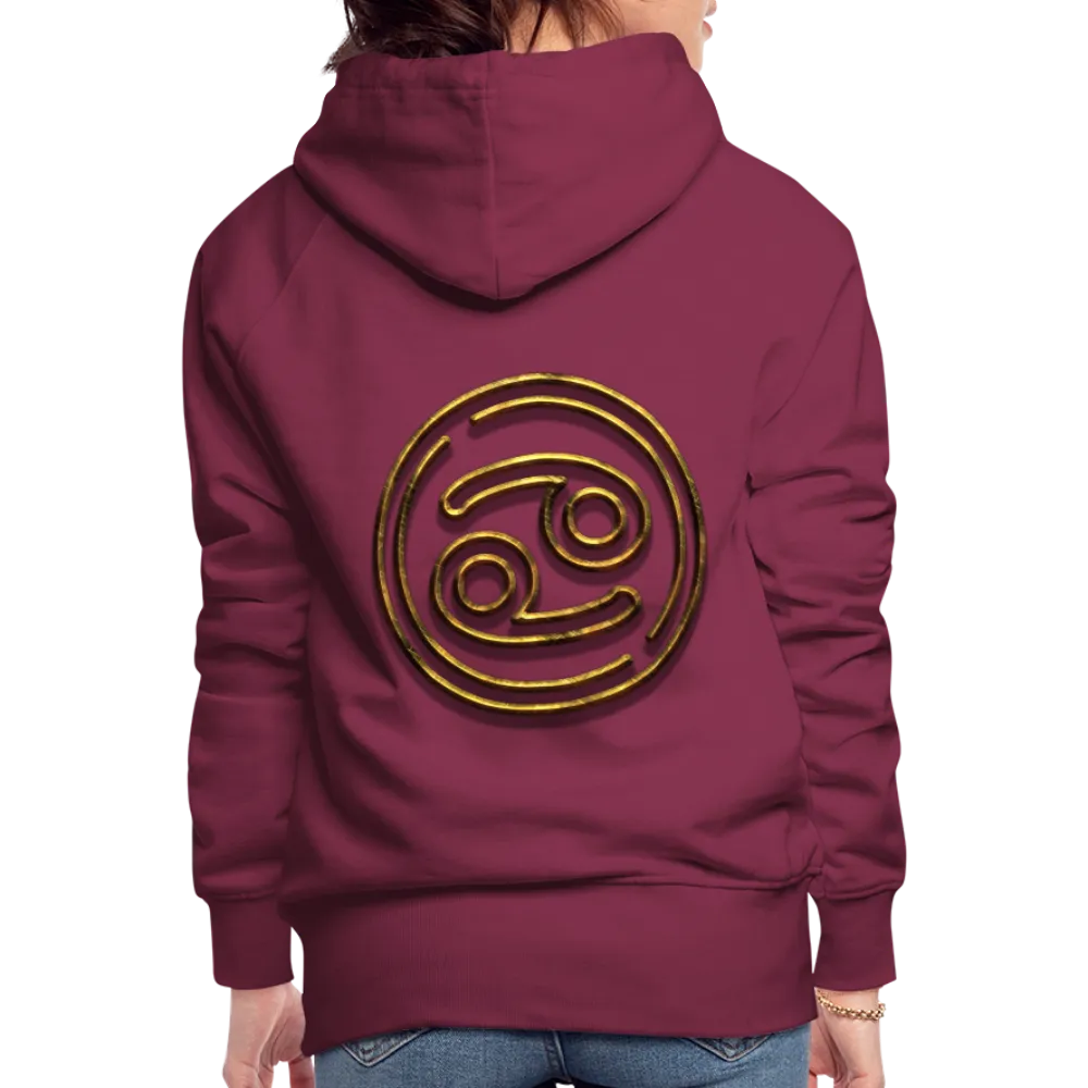 Cancer 3D Gold Women’s Premium Hoodie