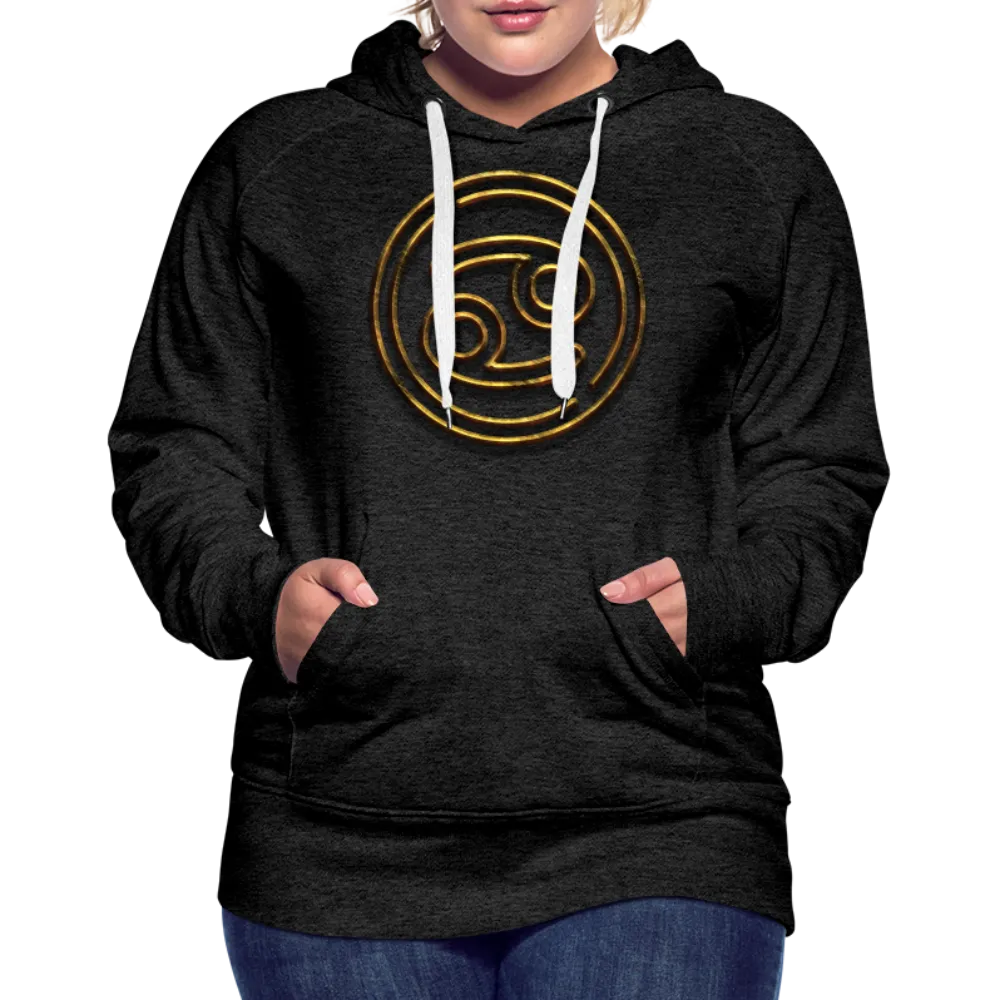 Cancer 3D Gold Women’s Premium Hoodie