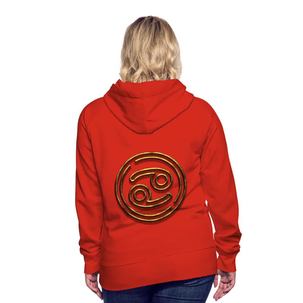 Cancer 3D Gold Women’s Premium Hoodie