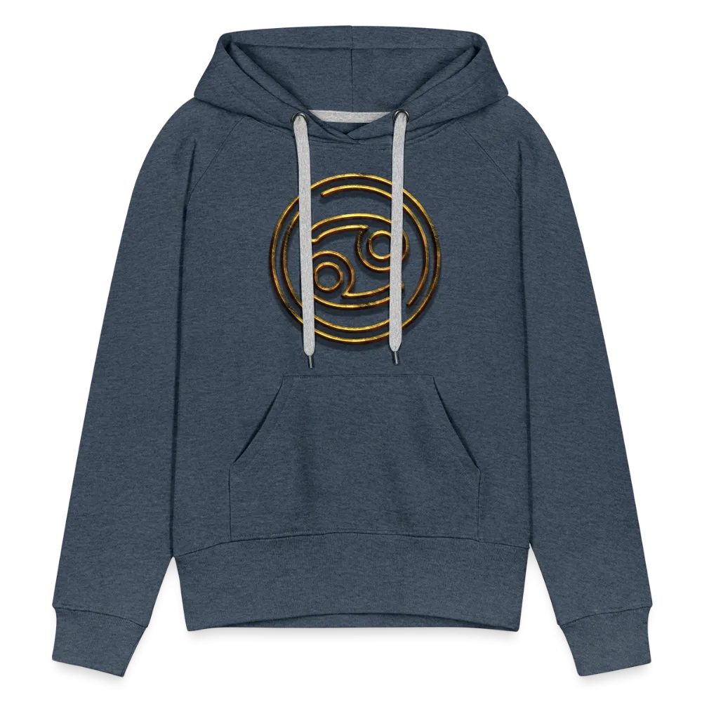 Cancer 3D Gold Women’s Premium Hoodie