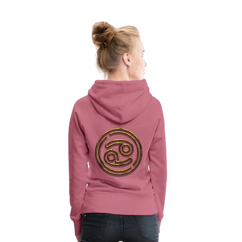 Cancer 3D Gold Women’s Premium Hoodie