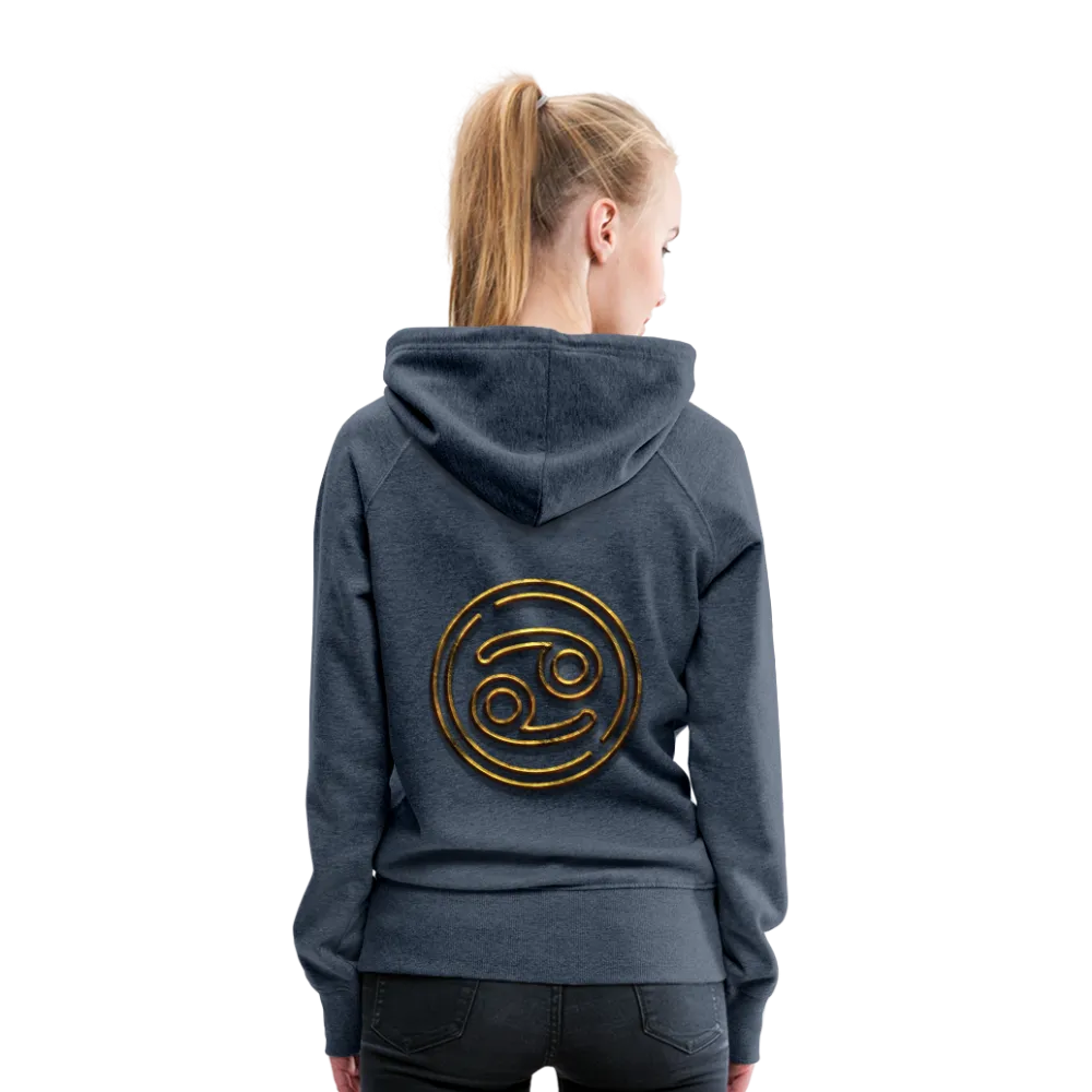 Cancer 3D Gold Women’s Premium Hoodie