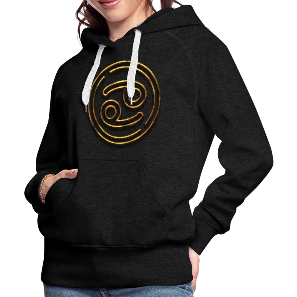 Cancer 3D Gold Women’s Premium Hoodie