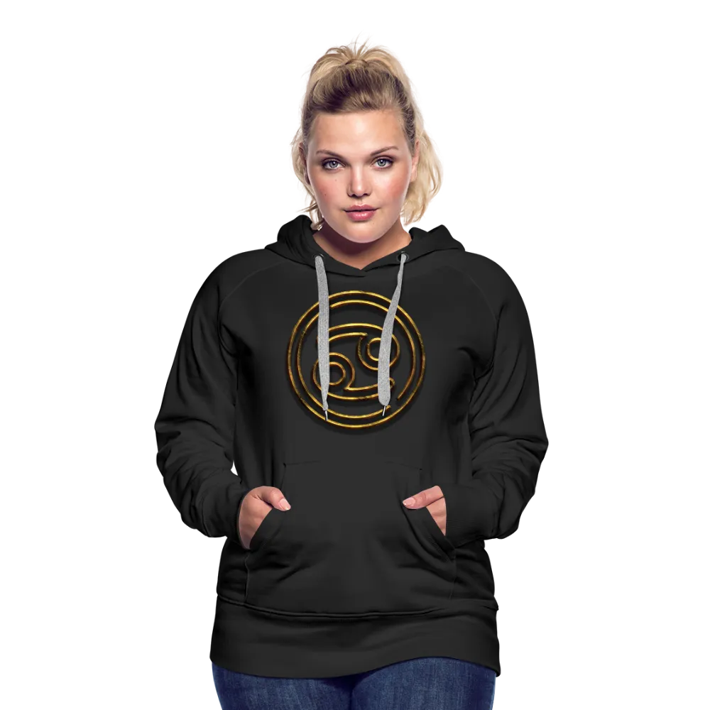 Cancer 3D Gold Women’s Premium Hoodie