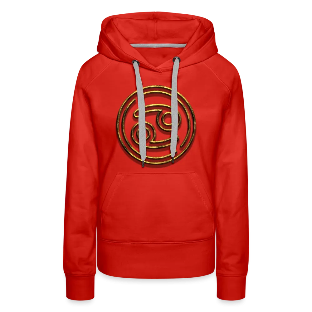 Cancer 3D Gold Women’s Premium Hoodie