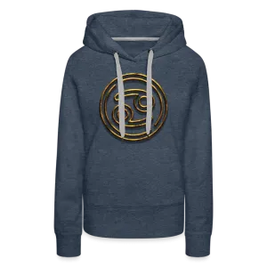 Cancer 3D Gold Women’s Premium Hoodie