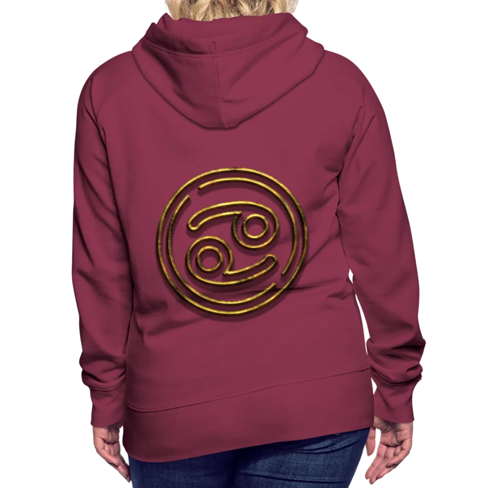 Cancer 3D Gold Women’s Premium Hoodie