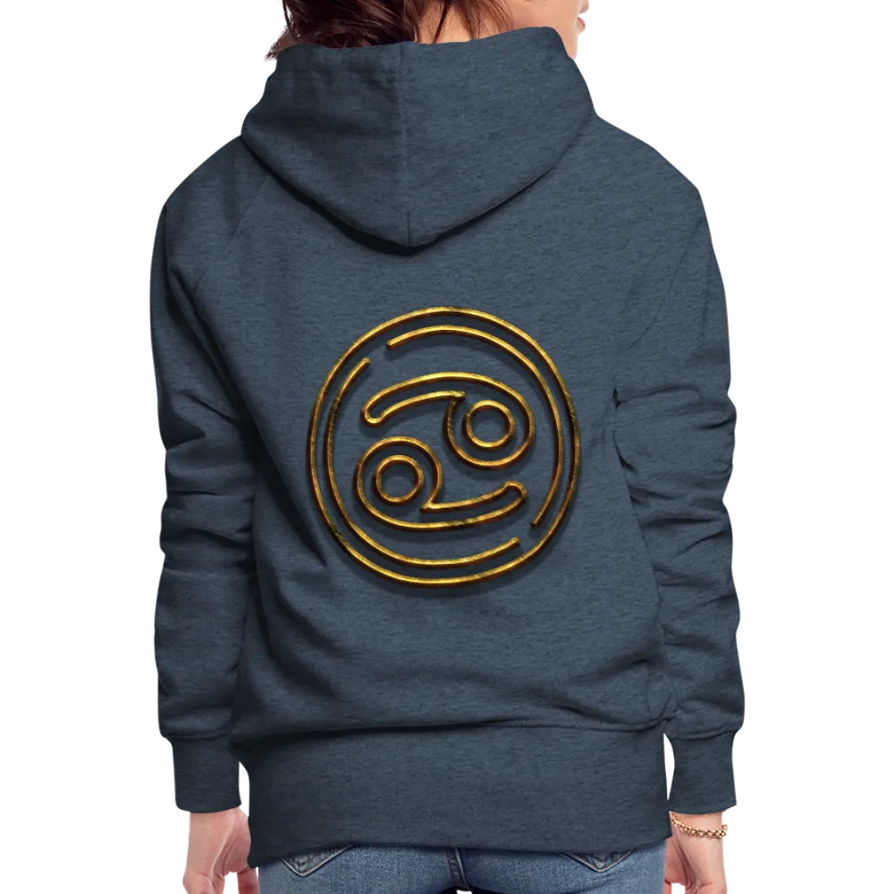 Cancer 3D Gold Women’s Premium Hoodie