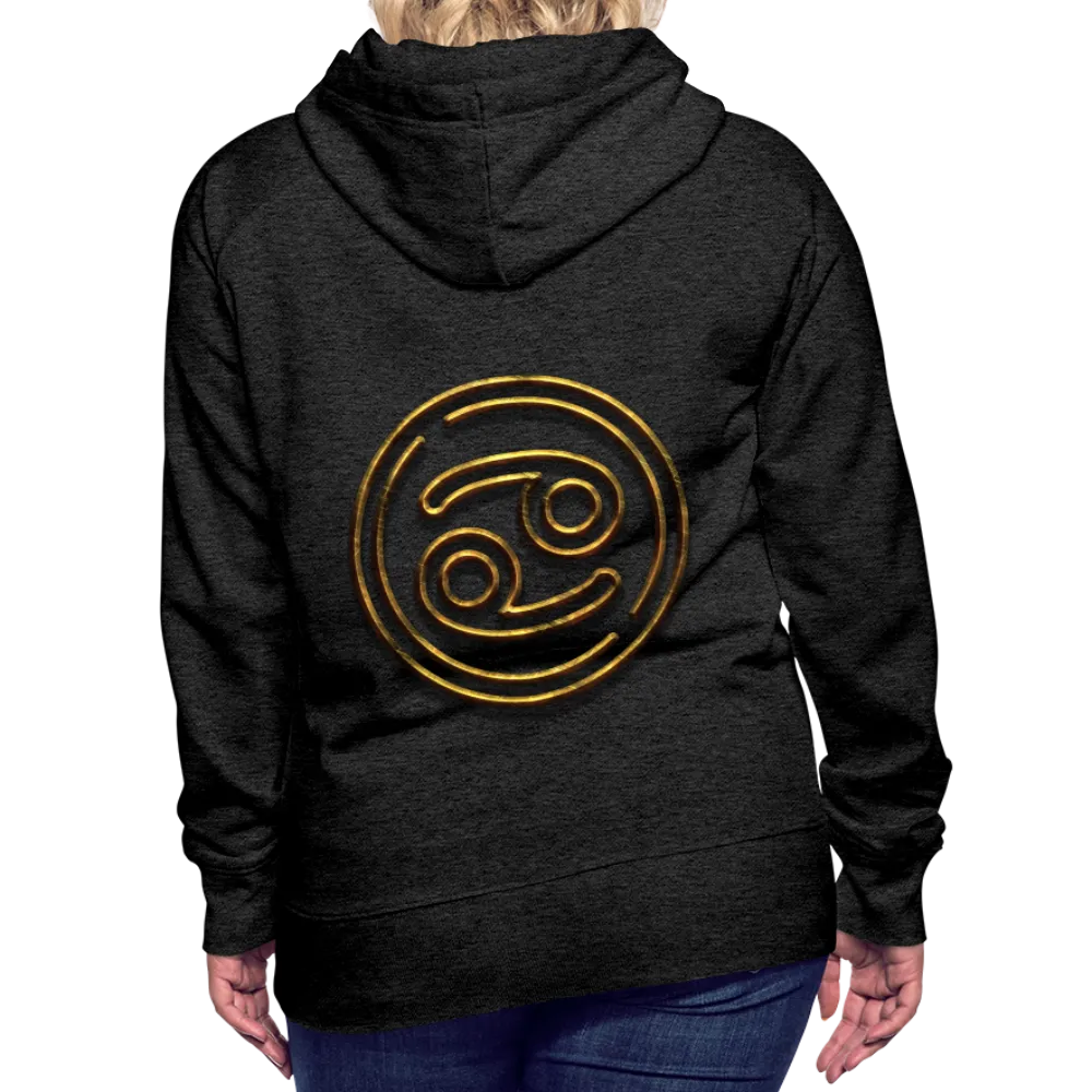 Cancer 3D Gold Women’s Premium Hoodie